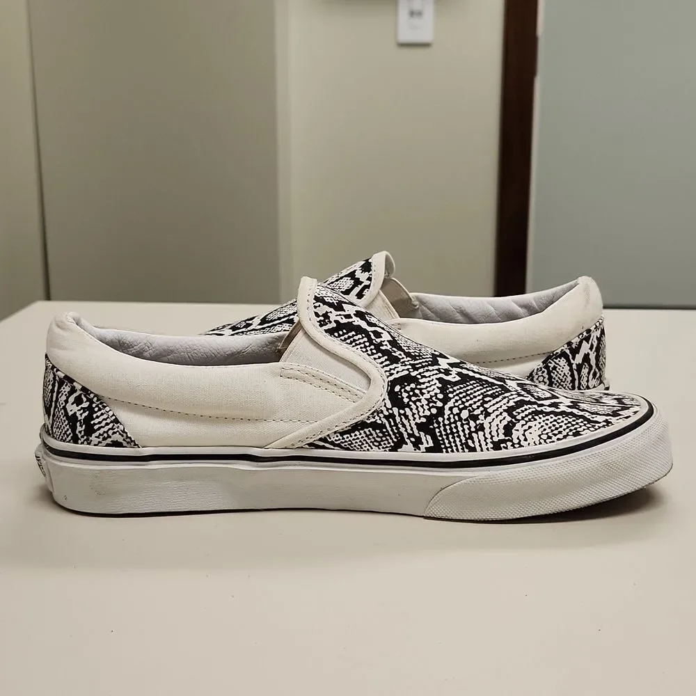 Vans Python Slip On Shoes Unisex M7 W 8.5